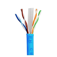 Cable de Red Cat7 Cat6A Cat5e de Fábrica OEM, Cable Ethernet LAN UTP de 305m con Revestimiento de PVC para Uso en Interiores y Exteriores