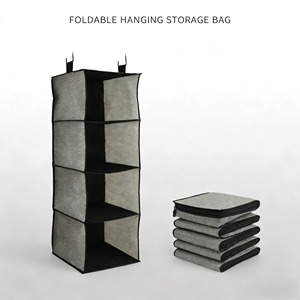Space-Saving Hanging Closet <b>Shelves</b> for Clothes & Accessories - Product Image 1