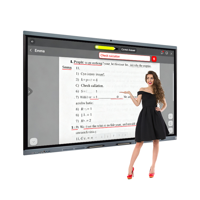 55 65 75 85 86 98 110 Inch Interactive 4K LCD Digital Smart Boards for Schools Teaching Classroom Interactive Flat Panel