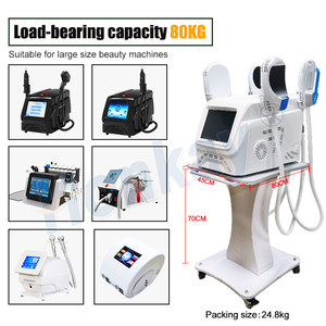 Chariot facial en métal de machine de station thermale de meubles 80kg porteurs de nouvelle conception chariot de salon de beauté avec 4 roues antidérapantes silencieuses - Product Image 5