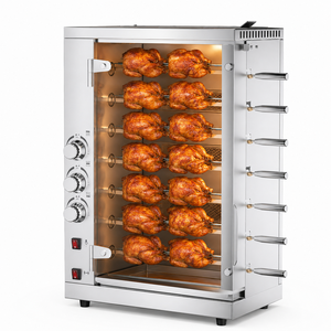<span class=keywords><strong>Horno</strong></span> Asador Comercial a Gas de 3/5/7 Asas de Acero Inoxidable, Asador Automático Giratorio para Pollo, Barbacoa COOKAID 800W Multivoltaje - Product Image 1