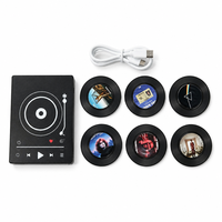 Boîte à musique NFC, aimant de réfrigérateur, lecteur de disque vinyle personnalisé avec photo, appuyez pour jouer, chansons remplaçables, cadeau musical pour la Saint-Valentin, Noël