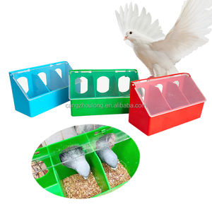 ZB 3 trous extérieur suspendu Cage accessoires Pigeon mangeoire à oiseaux buveur en gros mangeoire à oiseaux en plastique à vendre - Product Image 5