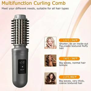 Spazzola ad Aria Calda Senza Fili 2-in-1 per Capelli Ricci e Lisci, Styler Rapido - Product Image 5