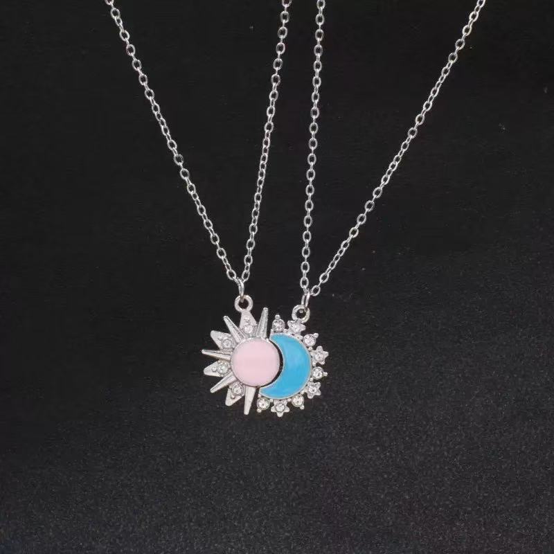 Silver sun and moon