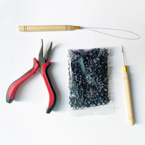 Professional Hair Salon Stylist Tool Hair Installation <strong>Machine</strong> in Luxury Hand Tied <strong>Micro</strong> <strong>Ring</strong> Beads Hair Extension Tool Kit Set - Product Image 1