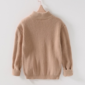 Cardigan en maille côtelée pour homme, col montant zippé, style décontracté, personnalisable avec logo OEM, par un créateur - Product Image 5