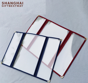 Funda de menú de cuero, carpeta transparente de Pvc, con garantía de calidad - Product Image 3
