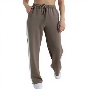 EVER GLOW Custom Right Leg Wholesale Winter Breathable Eco-Friendly Fleece High Waist Quick Dry <b>Harem</b> Fitness Women Pants - Product Image 1