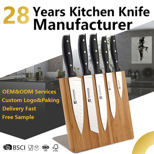Rebanadora de carne <span class=keywords><strong>profesional</strong></span> de acero inoxidable de 10 pulgadas, <span class=keywords><strong>cuchillo</strong></span> de cocina para rebanar jamón y otras carnes - Product Image 2