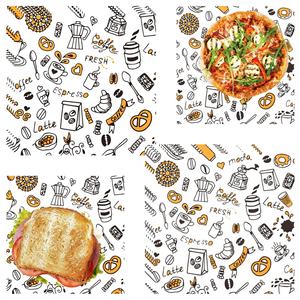 Hojas de Papel Kraft para Envasado de Alimentos con Logotipo Personalizado, Resistentes a la Grasa, para Hamburguesas, Pizza, Pasteles y Barbacoa - Product Image 2