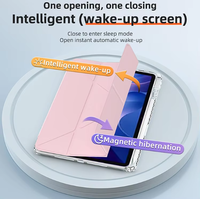 Étui Bonor Pad X9a/X9 Pro 2025 avec support pour stylet, support pliable en Y, coque arrière rigide transparente en PU 28x20