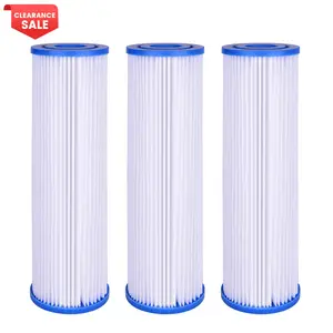 YUNDA Whole Water Filter PP Filter 1 Micron Water Treatment Appliance PET Polyester Pleated Filter Cartridge
