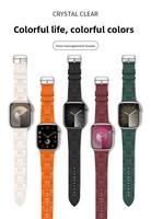 Bracelet de montre compatible avec iWatch 1-2-3-4-5-6-7-8, bracelet en silicone officiel de style identique, monobloc avec boucle à pression, Ultra 3