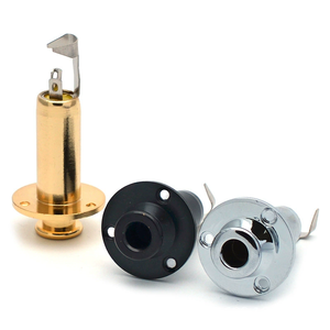 Soket Jack <span class=keywords><strong>Output</strong></span> Gitar Elektrik Model Cup Logam Pengganti Grosir, Konektor Audio - Product Image 1