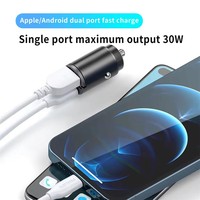 Chargeur de voiture mini 100W/200W QC3.0 PD 12-24V, charge rapide, chargeur USB Type C pour voiture, compatible Xiaomi, Samsung, Huawei, iPhone