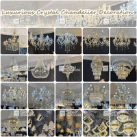 Lustre LED suspendu de luxe pour décoration de plafond de mariage, 6/8 têtes, style européen rétro en fer, alimentation CA