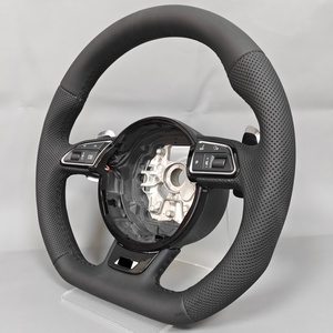 Volant en cuir personnalisé pour <span class=keywords><strong>Audi</strong></span> S3 8V A6 C8 A3 A5 B8 C7 RS3 R8 S4 S5 <span class=keywords><strong>RS4</strong></span> - Product Image 1