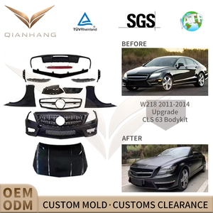 Nouveau kit carrosserie style CLS63 <span class=keywords><strong>AMG</strong></span> W218 Pre-LCI en PP, conversion pare-chocs avant/arrière pour Classe CLS 2011-2014 OE A2178851224/A2178852321 - Product Image 2