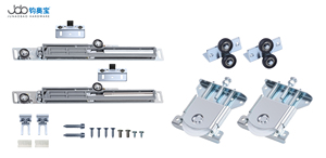 Junaobao tủ quần áo cửa trượt con lăn bánh xe Phụ kiện phần cứng phụ kiện trượt con lăn Bộ - Product Image 2