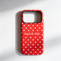 Coque arrière brillante personnalisée avec impression magnétique TPU+PC de luxe pour 18 Pro/Pro Max