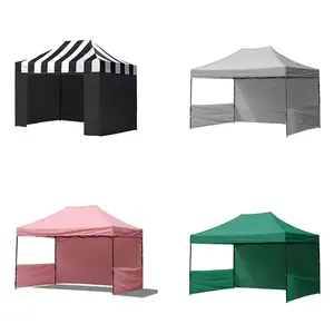 โรงงานที่กําหนดเองกลางแจ้ง 2X2 3x3 3x4.5 3x6 เต็นท์ปาร์ตี้ 10 x 10 Pop Up Canopy เต็นท์หน้าต่างงานแสดงสินค้าเต็นท์