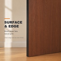 Porte d'hôtel ignifuge de qualité commerciale, résistante à l'humidité et à la corrosion, panneau ignifuge au design moderne pour projets de rénovation