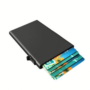 Tarjetero Minimalista Inteligente Personalizado con Bloqueo RFID y Diseño Metálico Delgado para Regalo Promocional - Product Image 4