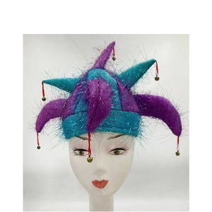 Vente chaude Bling Light-Up Jester Hat avec Bells Clown Hat pour les fêtes <span class=keywords><strong>de</strong></span> Mardi Gras et d'Halloween - Product Image 2
