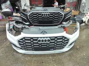 Ensemble de pare-chocs avant de haute qualité d'occasion avec calandre et feux antibrouillard pour Audi Q5 2018-2022 RSQ5 Pack standard - Product Image 6