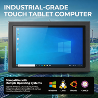 PC de Panel Versátil, Sin Ventilador, Resistente al Agua, con Procesador Intel Core I3/i5/i7 de 12.ª Generación, con Windows 10/11/Linux, para Sistemas de Automatización Industrial de Montaje en Pared