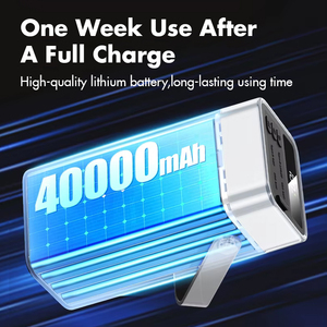 พาวเวอร์แบงค์ความจุสูง 40000mAh ชาร์จเร็ว 22.5W พร้อมไฟ LED สำหรับตั้งแคมป์ - Product Image 4