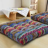 Extra Large Bohemian Floor Cushions in Square Shape Boho Toss Pillows