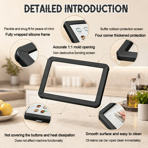 Protector de Pantalla para <span class=keywords><strong>Thermomix</strong></span> TM7 con Cristal Templado, Fácil de Limpiar, Carcasa Protectora de Silicona para Bimby TM7 - Product Image 5