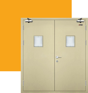 Porte intérieure en acier ignifugée certifiée aux normes hospitalières pour usage résidentiel - Product Image 6