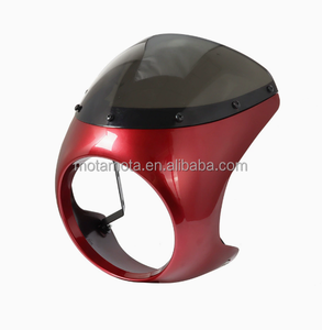 Parabrisas Personalizado Estilo Cafe Racer para Harley Davidson Touring Dyna Chopper Bobber, Nuevo <span class=keywords><strong>Faro</strong></span> Delantero para Motocicleta - Product Image 3