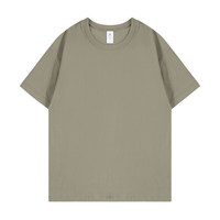 Kualitas Tinggi 280 Gsm 100% Katun Rajutan Oversize Preshrunk Bernapas Pilihan Grosir Berat Tebal Polos Putih Pria