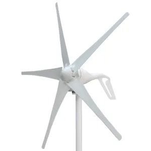 바람 터빈 800W 12V 24V 재생 가능 에너지 발전기 풍력 작은 수평
