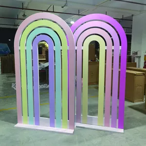 Baby Shower sfondo acrilico arco colorato arcobaleno retro decorazione palloncino