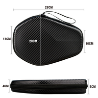 Sac de raquette de tennis de table à coque dure hexagonale or/argent/carbone sac de raquette de ping-pong sac de pagaie de ping-pong OEM de bienvenue