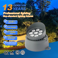 Projecteurs LED COB RGBW 36W pour extérieur, IP66, en aluminium moulé sous pression, haute luminosité, paysage, blanc chaud, blanc froid, 6000K, verre trempé