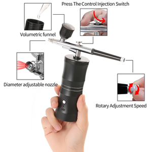 Aerógrafo más vendido para Barbero de uñas Aerógrafo superventas Base aerógrafo Tatuaje inalámbrico Pintura corporal Aerógrafo - Product Image 4