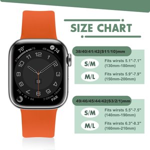 Cinturino Sportivo in Silicone Morbido 49mm 46mm 45mm per <span class=keywords><strong>Apple</strong></span> <span class=keywords><strong>Watch</strong></span> Serie 11 10 9 8 7 <span class=keywords><strong>SE</strong></span> <span class=keywords><strong>3</strong></span> 2 Ultra <span class=keywords><strong>3</strong></span> 2, Cinturino in Gomma per Uomo - Product Image 4