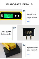 Factory Supply OEM/ODM PH Meter Pen Type Waterproof Digital PH Tester 0-14.00 with 0.1pH Accuracy Low Price & 1 Year Warranty