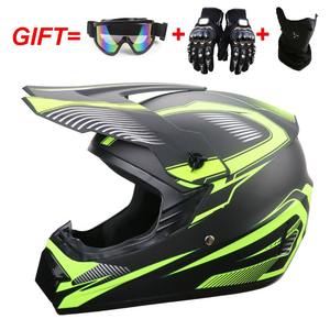 Nuevo Casco Integral de Motocicleta Todoterreno con Gafas, Máscara y Guantes, Diseño Deportivo y Moderno - Product Image 3