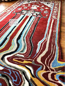 Alfombra de lana con mechones a mano de diseño persa de lujo estilo moderno para el hogar piso comedor sala de estar cocina dormitorio Hotel espacios de oficina - Product Image 5
