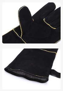 <span class=keywords><strong>Gants</strong></span> de soudage <span class=keywords><strong>Gants</strong></span> de travail <span class=keywords><strong>anti</strong></span>-brûlure épaissis en cuir de vachette résistant à la chaleur pour le soudage et le meulage - Product Image 4