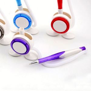 1.0Mm Plastic Ballpoint <b>Pen</b> With Dual-Footed Base for Hospital, Bank, and Hotel Reception Desks - Product Image 4