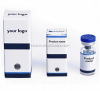 Boîte en papier personnalisée avec insert en blister PET pour flacon en verre de 3 ml, 5 ml, 10 ml, emballage cosmétique