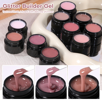 Gel de construction pour ongles professionnel, écologique, gel UV, longue durée, finition scintillante, sans HEMA, gel de construction pour salon